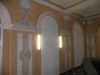 250 qm Reinigung und Restaurierung historische Decken- und Wandmalereien, 1.000 qm Silikatanstrich, 400 qm Lackierung Fenster und Türen